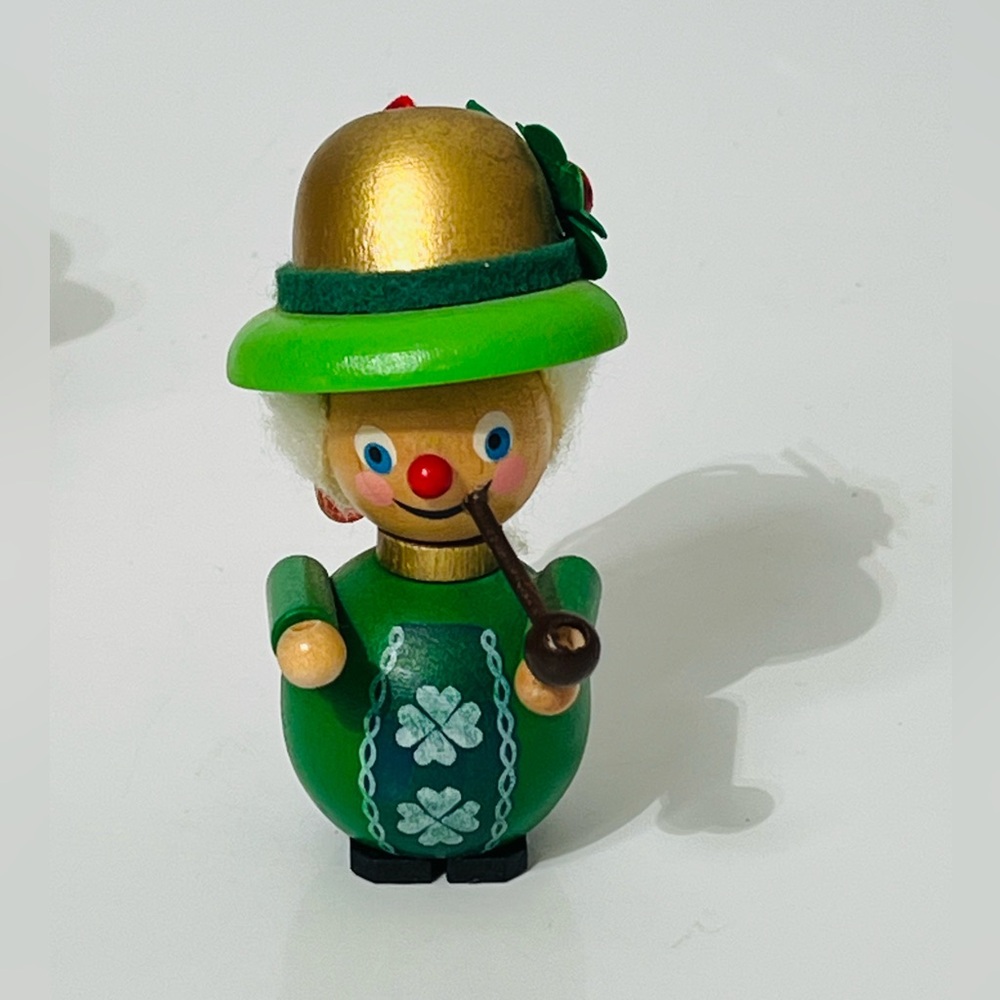 Steinbach Vintage Irish Leprechaun Wooden Christmas Ornament